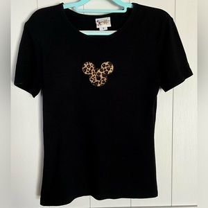 Walt Disney World Leopard Print Mickey Mouse T-Shirt